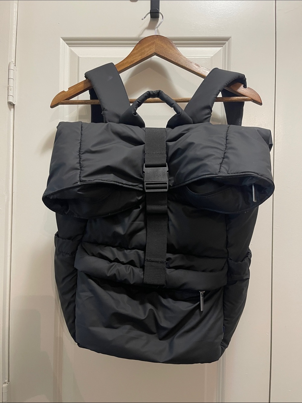 Puffer Backpack - Black